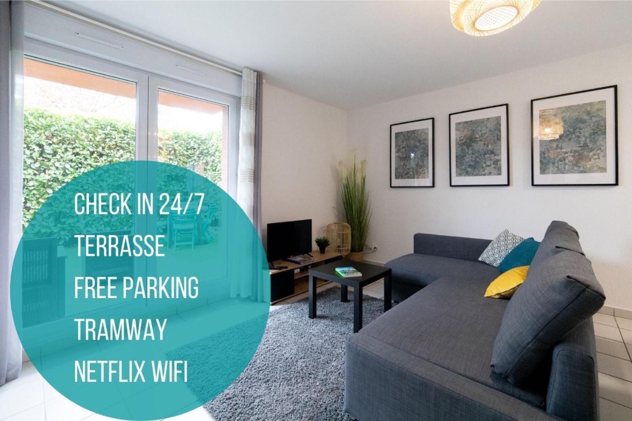 My Cozy Flat Blagnac - T2 - Free Parking - Terrasse - Jardin Διαμέρισμα Εξωτερικό φωτογραφία